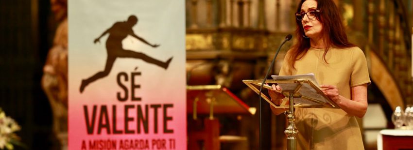 Luz Casal pronuncia pregón del Domund 2017 catedral de Santiago de Compostela 11 octubre 2017