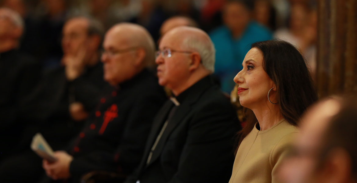 Luz Casal pronuncia pregón del Domund 2017 catedral de Santiago de Compostela 11 octubre 2017