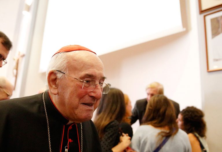 El cardenal Walter Brandmüller, en una conferencia sobre Humanae vitae octubre 2017 Vaticano