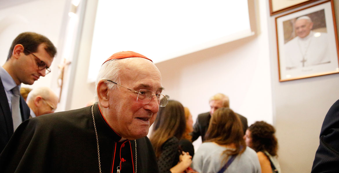 El cardenal Walter Brandmüller, en una conferencia sobre Humanae vitae octubre 2017 Vaticano