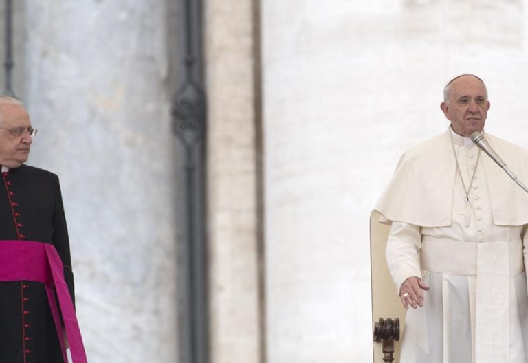papa Francisco durante la audiencia general del miércoles 18 octubre 2017