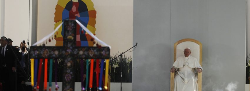 papa Francisco preside una misa con jóvenes durante su viaje a México febrero 2016