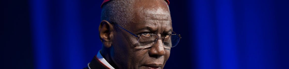 El cardenal Robert Sarah, en una conferencia archivo