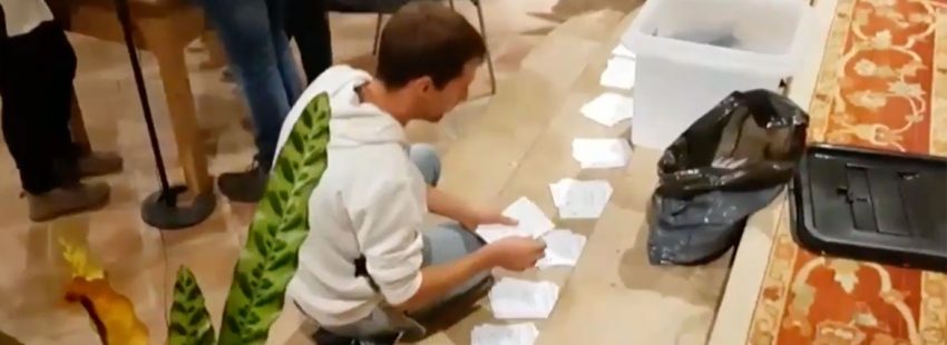 El recuento de votos del referéndum también se hizo durante una misa en Vila-rodona 1-O cataluña