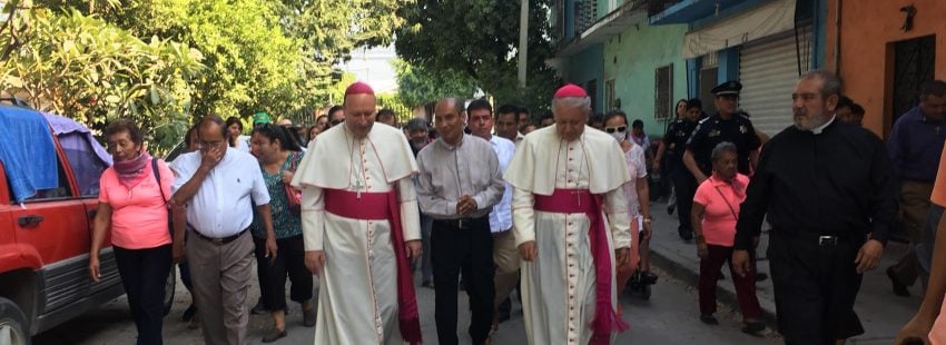 Visita el Nuncio Apostólico uno de los estados más afectados por los terremotos