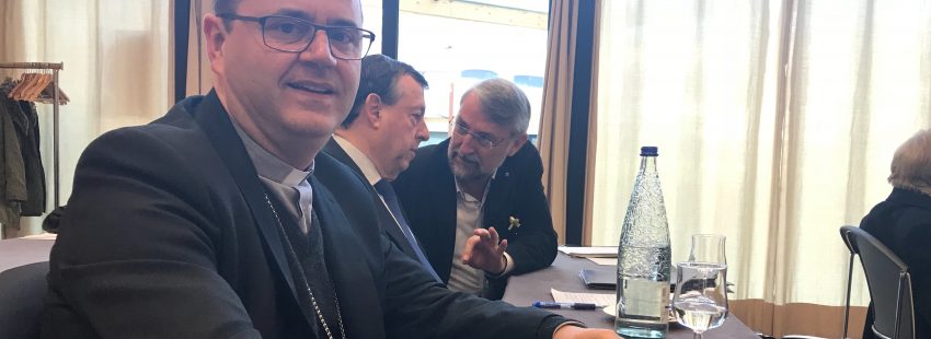 El obispo auxiliar Sergi Gordo, en la Jornada del Grup Sant Jordi