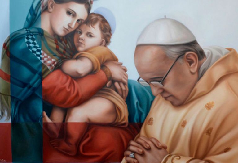 La muestra “Habemus Papam”, de Mercedes Fariña, se expone en Luján