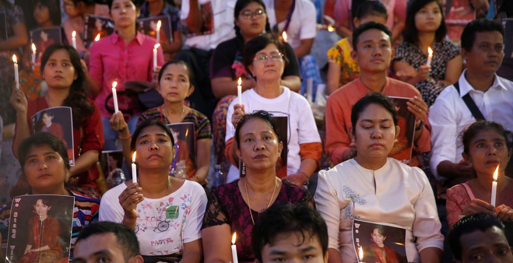 servicio interreligioso en Myanmar