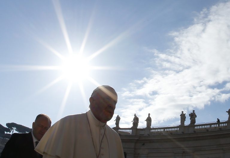 El papa Francisco, durante una audiencia general en San Pedro octubre 2016