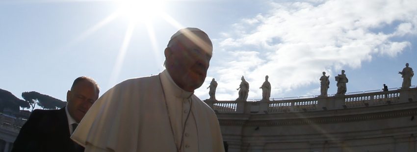 El papa Francisco, durante una audiencia general en San Pedro octubre 2016
