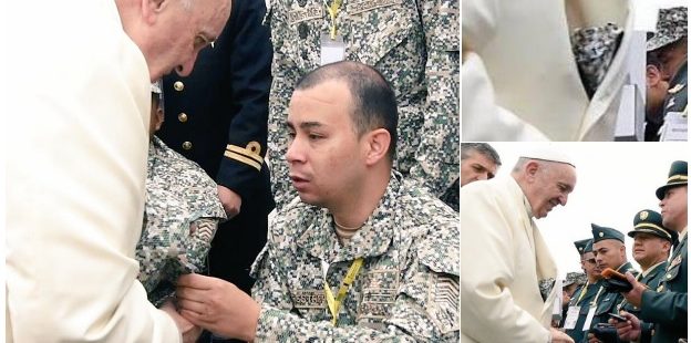 El Papa envía una carta a un colombiano víctima de una mina antipersona