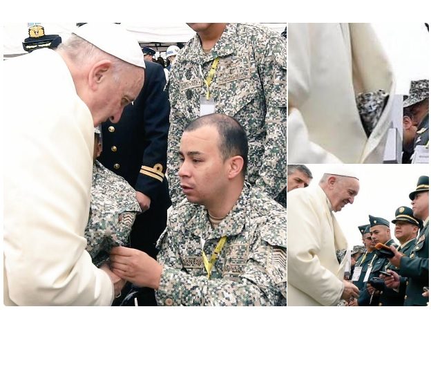 El Papa envía una carta a un colombiano víctima de una mina antipersona