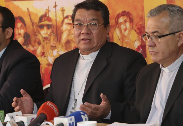 Aurelio Pesoa, secretario general Conferencia Episcopal Boliviana diciembre 2017