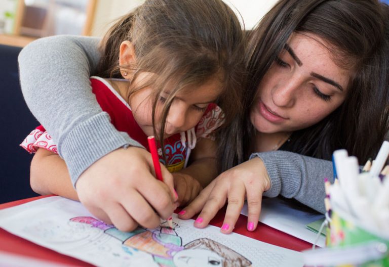 centro de Cáritas en Siria para refugiados