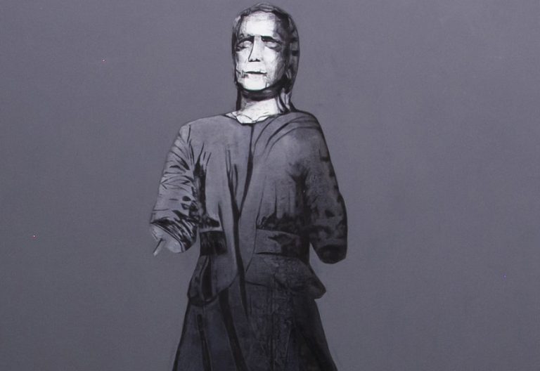 fragmento Piedad cuadro de Albina Yaloza