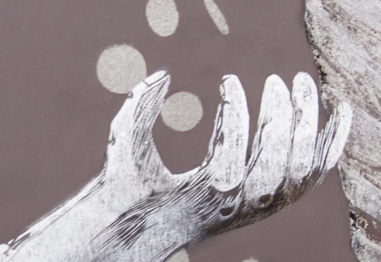 fragmento de la traición, cuadro de Albina Yaloza