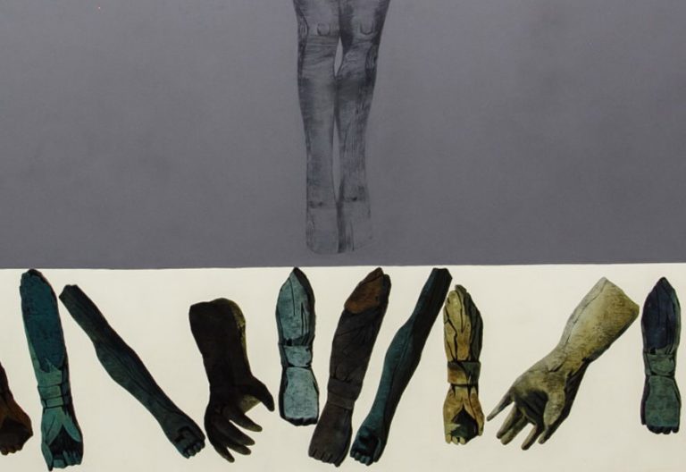 fragmento de la ultima cena cuadro de Albina Yaloza