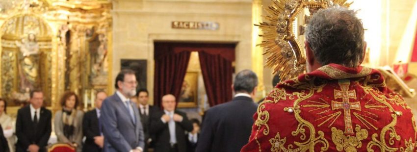 El presidente del Gobierno, Mariano Rajoy, peregrina a Caravaca de la Cruz