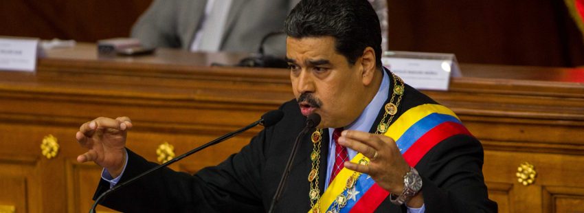 Nicolas Maduro presidente Venezuela acto en la Asamblea Nacional Constituyente enero 2018