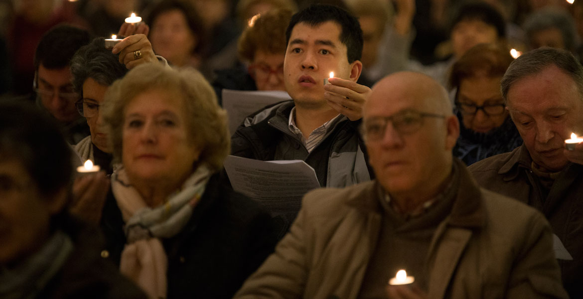 Ceremonia ecuménica en Valladolid en la Semana de Oración por la Unidad de los Cristianos en enero de 2016