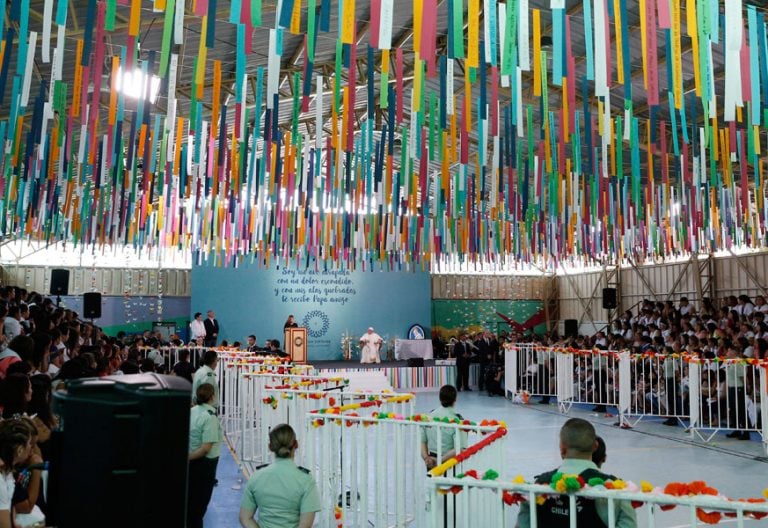 papa Francisco viaje Chile visita al Centro Penitenciario femenino de Santiago 16 enero 2018
