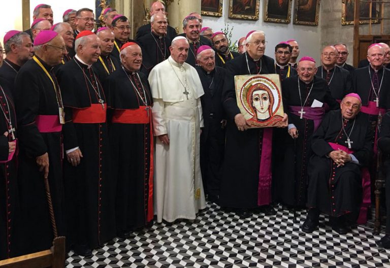 papa Francisco viaje a Chile encuentro con los obispos 16 enero 2018