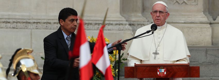 papa Francisco viaje Perú encuentro con las autoridades Lima 19 enero 2018