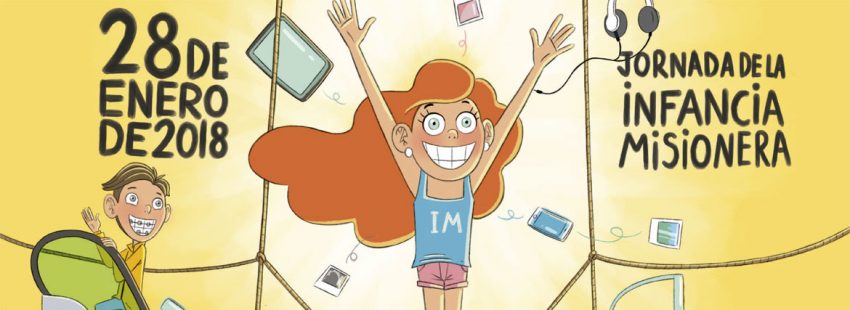 fragmento del cartel de la Infancia Misionera 2018 28 enero