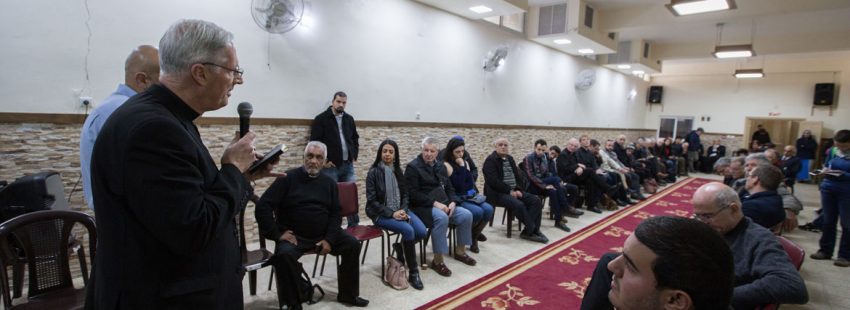 Obispos de la Coordinadora de conferencias episcopales para Tierra Santa en su encuentro anual en