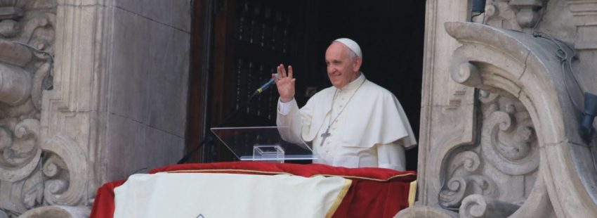 El Papa, durante el Ángelus celebrado en Lima, Perú/EFE
