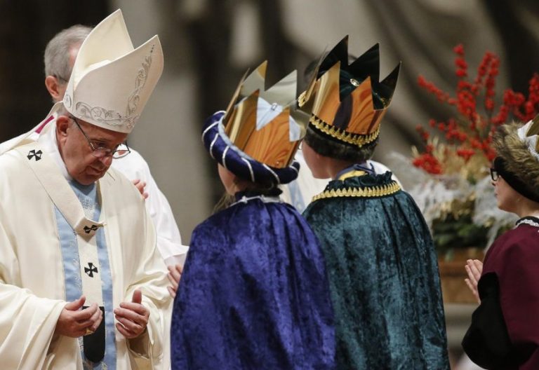 El Papa Francisco, en la misa del 1 de enero de 2018/EFE