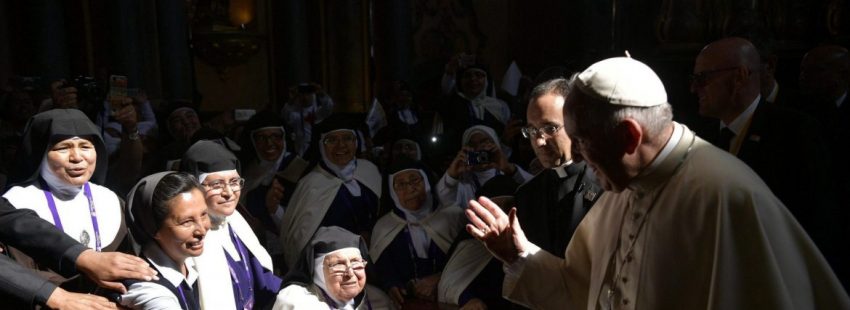 El Papa Francisco, durante el encuentro con las contemplativas peruanas en Lima/EFE