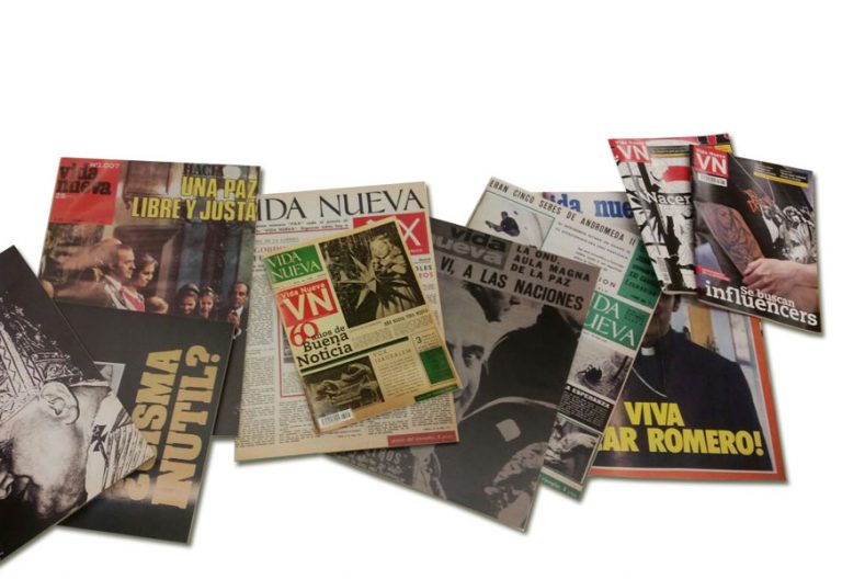 portadas de varias portadas históricas de Vida Nueva