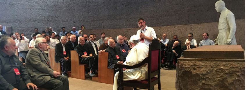 El papa Francisco, en su encuentro con los jesuitas de Chile 16 enero 2018
