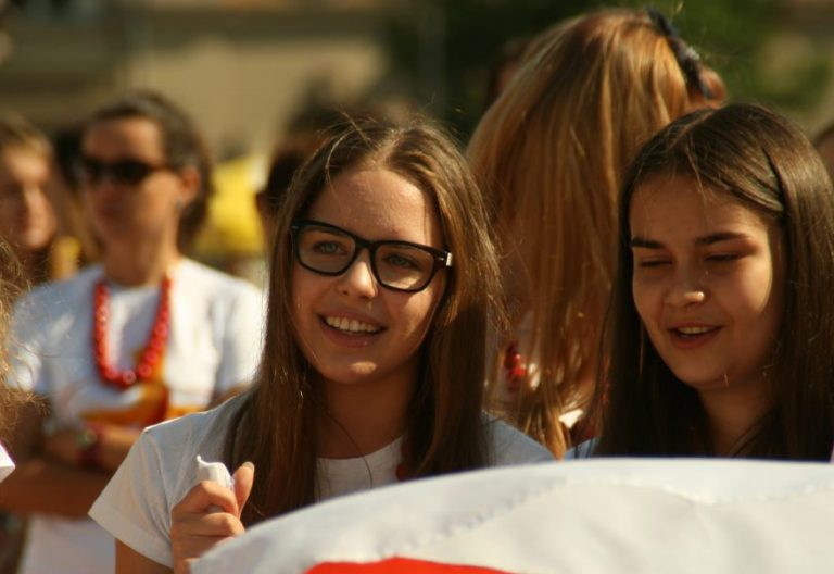 Un grupo de jóvenes en la JMJ de Cracovia/JMJ