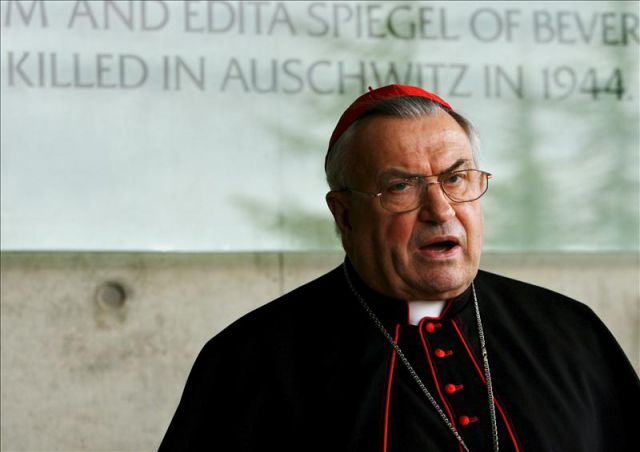 El cardenal alemán Karl Lehmann falleci.ó el 11 de enero de 2018 a los 81 años de edad