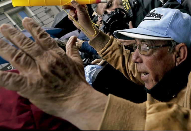 Manifestación de jubilados pensionistas yayoflautas