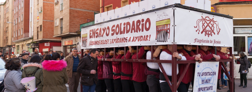 la campaña solidaria de la cofradía de la Flagelación en Logroño