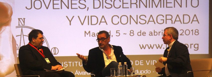 El locutor de COPE, Carlos Herrera, en la Semana Nacional de Vida Consagrada del Instituto