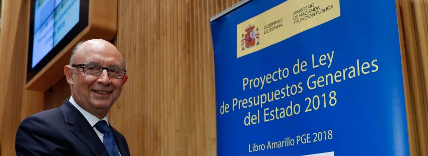 Cristobal Montoro, ministro de Economía y Hacienda, presenta los presupuestos generales del estado