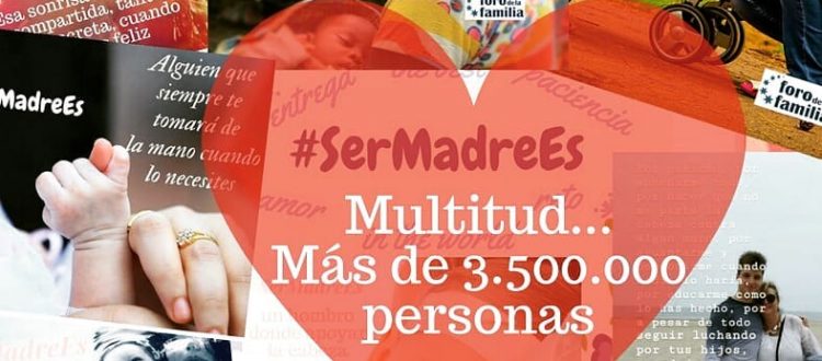 #SerMadreEs: gran interés popular en una campaña del Foro de la Familia en apoyo a la maternidad