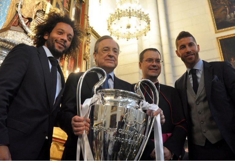 El Real Madrid ofrece la 13ª Copa de Europa en La Almudena