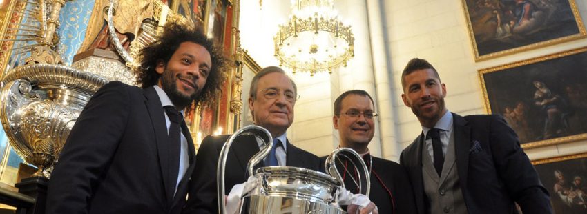 El Real Madrid ofrece la 13ª Copa de Europa en La Almudena