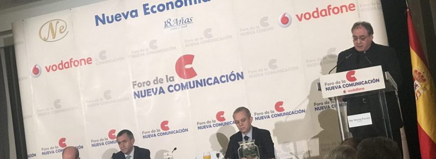 José María Gil Tamayo y Fernando Giménez Barriocanal en el Foro de la Nueva Comunicación