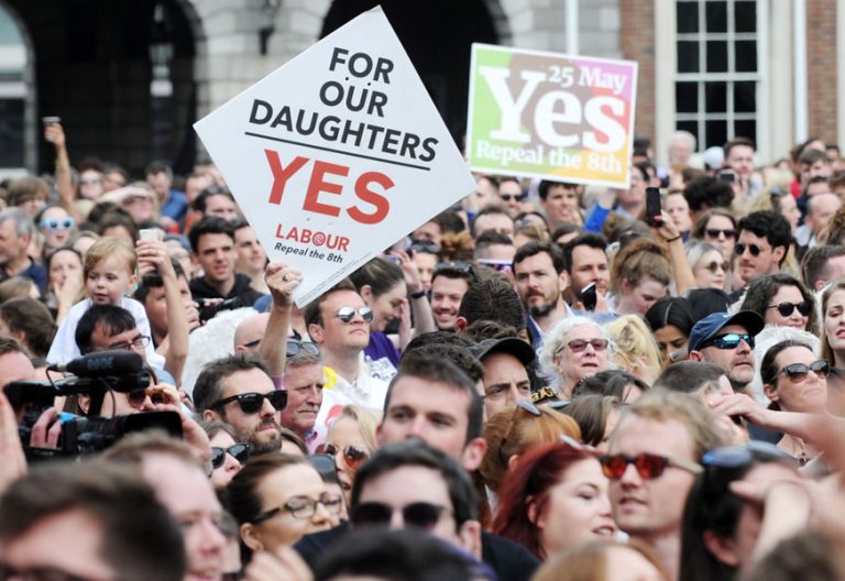 Celebración en Irlanda del Sí a la legalización del aborto en el referéndum