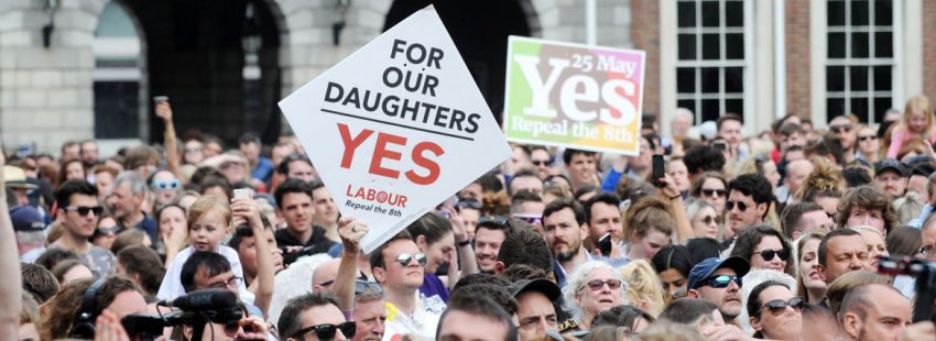 Celebración en Irlanda del Sí a la legalización del aborto en el referéndum