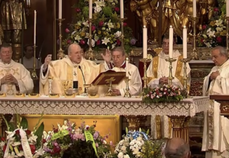 El cardenal Carlos Osoro, en la misa de san Isidro