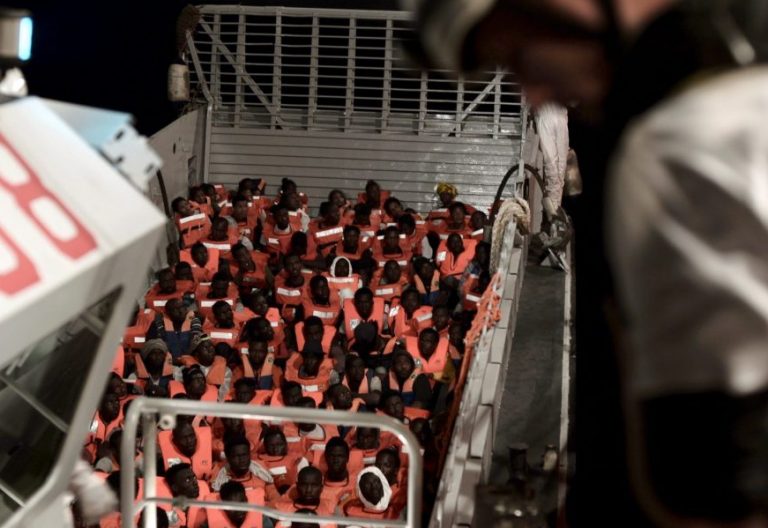 Inmigrantes rescatados por el buque Aquarius/EFE