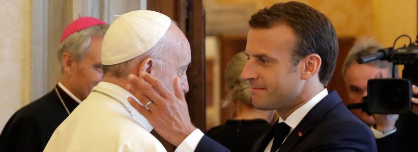 El papa Francisco y Macron reunión 27 de junio Vaticano