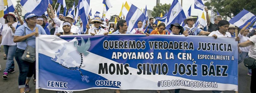 Nicaragua, en crisis protestas contra el presidente Daniel Ortega y defensa del obispo Silvio Báez